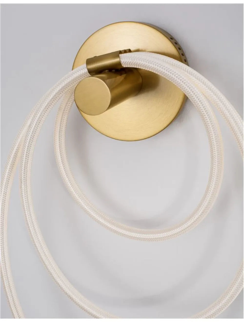 Aplica de perete structura din Metal Auriu si abajur din Silicon Alb H50xL35cm IP20 29.5W 1861lm 3000k CERELIA