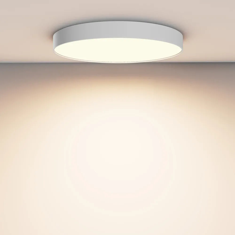 Plafoniera din Aluminiu Alb H6xD60cm Zon