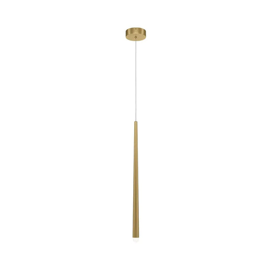Pendul din Aluminiu Auriu D3.5xH150cm 6W 700lm 2600-3500k Cascade