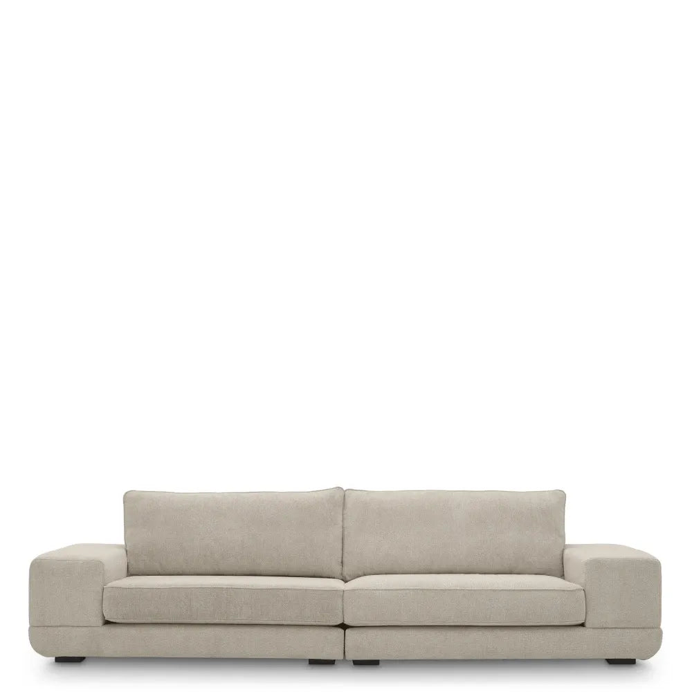 Canapea tapitat cu Stofa Gri deschis L115xAxH82cm Severino Eichholtz