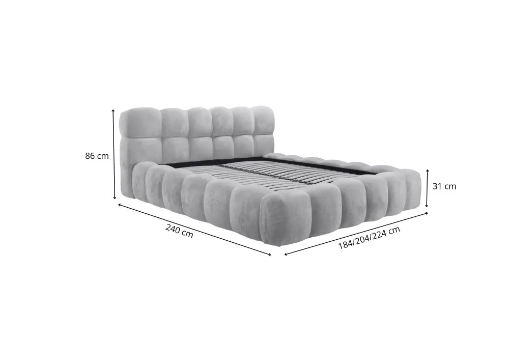 Pat 140x200cm tapitat cu Chenille Verde Boston