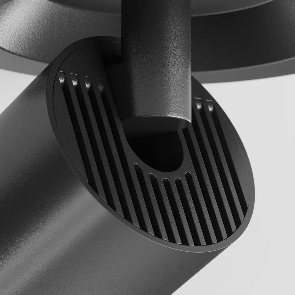 Spot incastrat din Aluminiu Negru H12xD5cm IP 20 GU10 10W FOCUS S