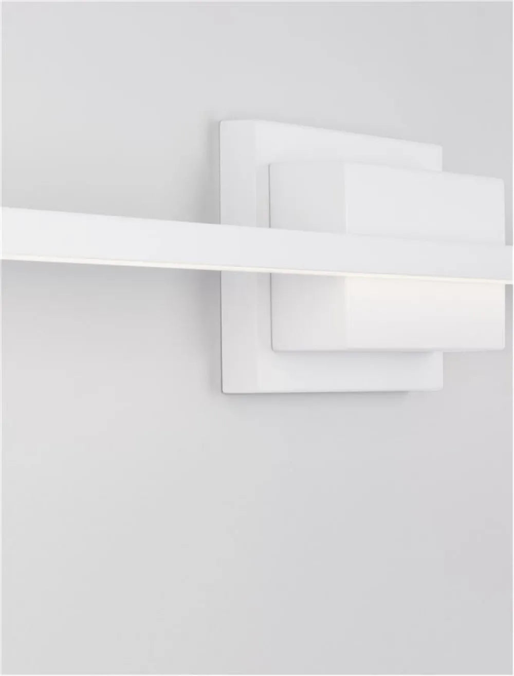 Aplica de perete structura din Aluminiu Alb si abajur din Acrilic  H11.8xL120.5cm IP20 28.5W 1750lm 3000k AZURE