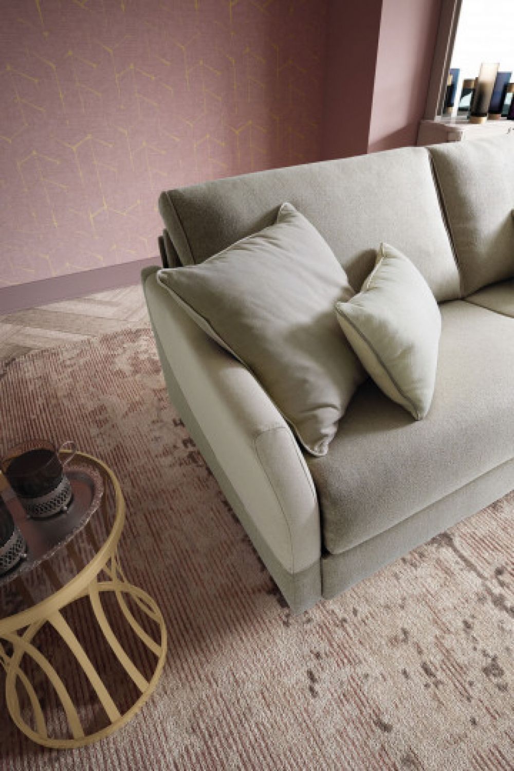 Canapea 2 locuri extensibila cu saltea de 120x190cm Maldive