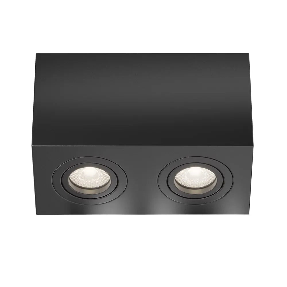 Spot aplicabil din Aluminiu Negru H11.5xL20cm IP 20 GU10 50W Atom