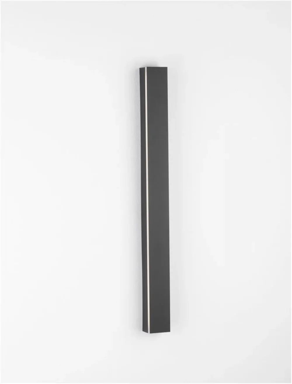 Aplica de perete din Aluminiu Negru H60xL5cm IP20 21W 1100lm 3000k COLBY