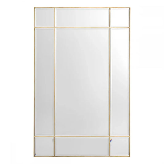 Oglinda cu rama din Metal/MDF Alama L90xH140cm Beaumont Eichholtz