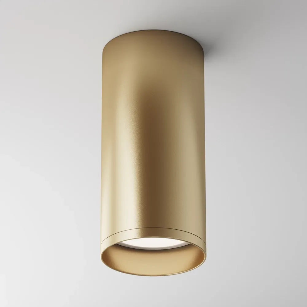 Spot aplicabil din Aluminiu Auriu mat H13xD6cm IP 20 GU10 50W Focus