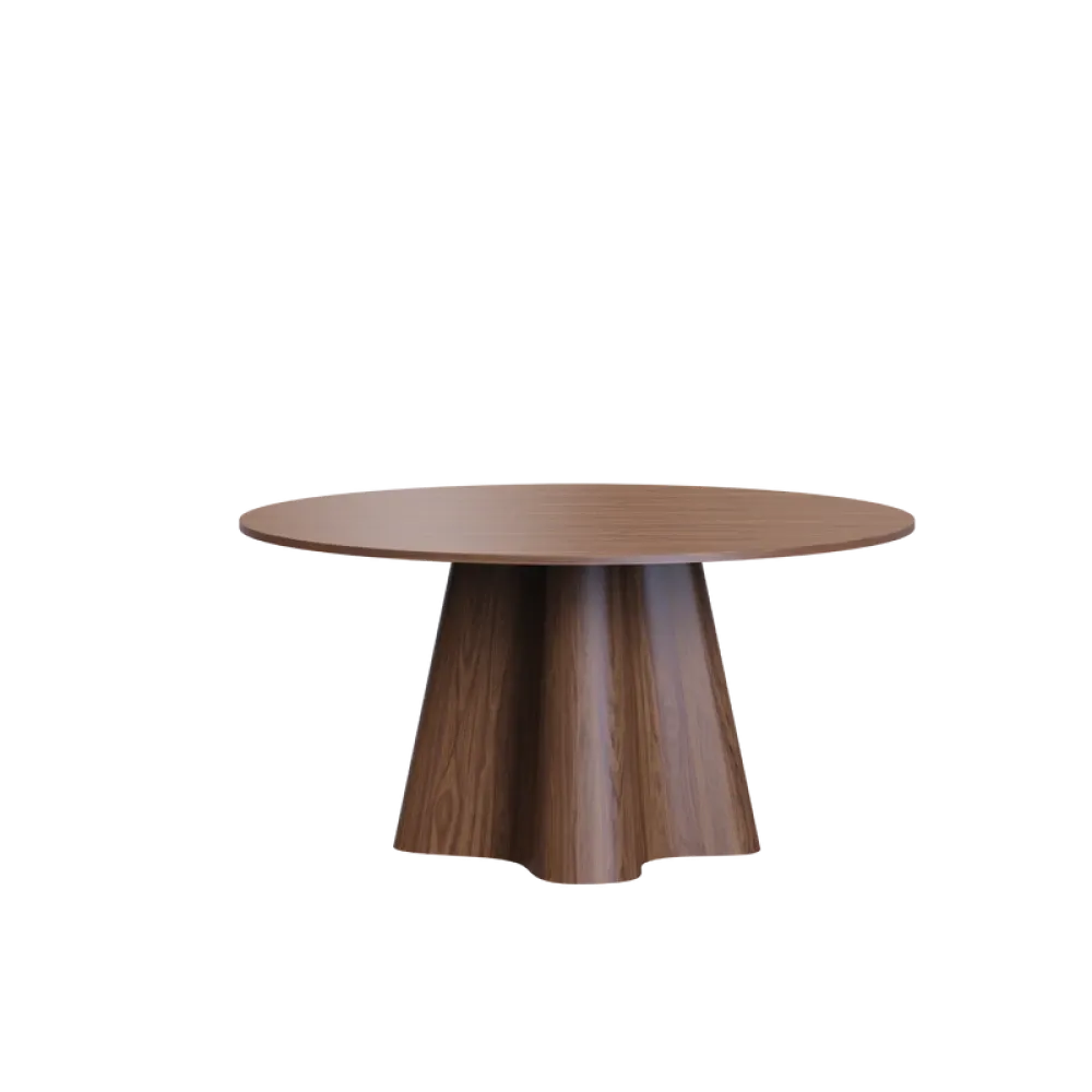 Masa dining rotunda din Lemn de Nuc in dimensiuni multiple Cortina