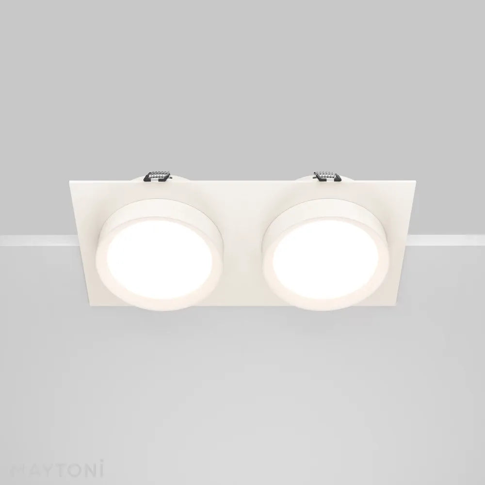 Spot incastrat din Aluminiu/plastic Alb H4.5xL22cm 12W Hoop