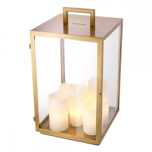 Veioza din Metal Alama si Sticla Transparent H65xL35cm Debonair Eichholtz
