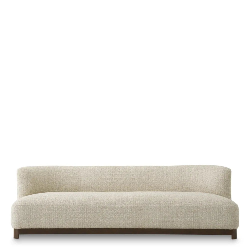 Canapea tapitat cu Chenille Bej L232xA100xH74cm Stelvio Eichholtz