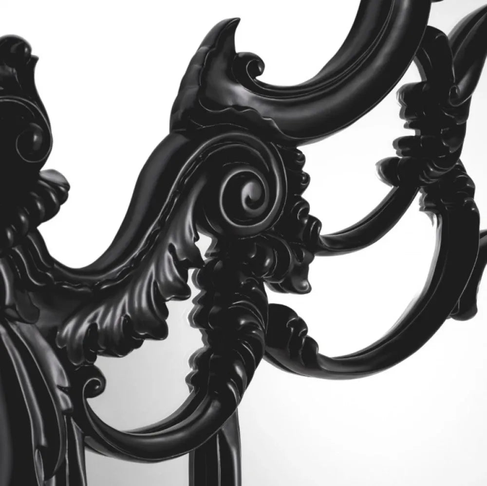Oglinda cu rama din Lemn Negru L104xH161cm Chippendale Eichholtz