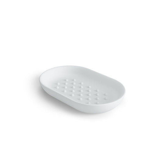 Savoniera din Polirasina Alb Junip H3xL14cm