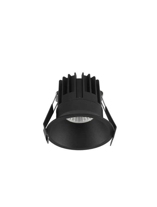 Spot incastrat din Aluminiu Negru H7.5xL8.5cm IP20 13W 928lm 3000k LUELA