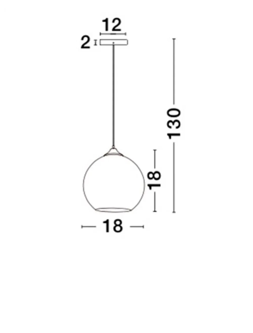 Pendul structura din Metal Negru si abajur din Sticla Cupru H130xL18cm IP20 BLAZE
