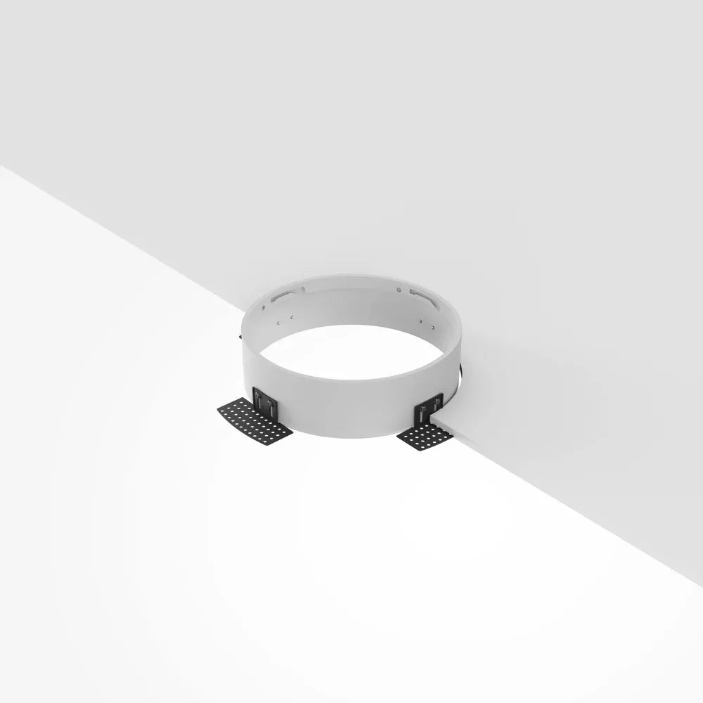 Acesoriu pentru incastrare plafoniera Zon de diametru 22cm din Metal Alb