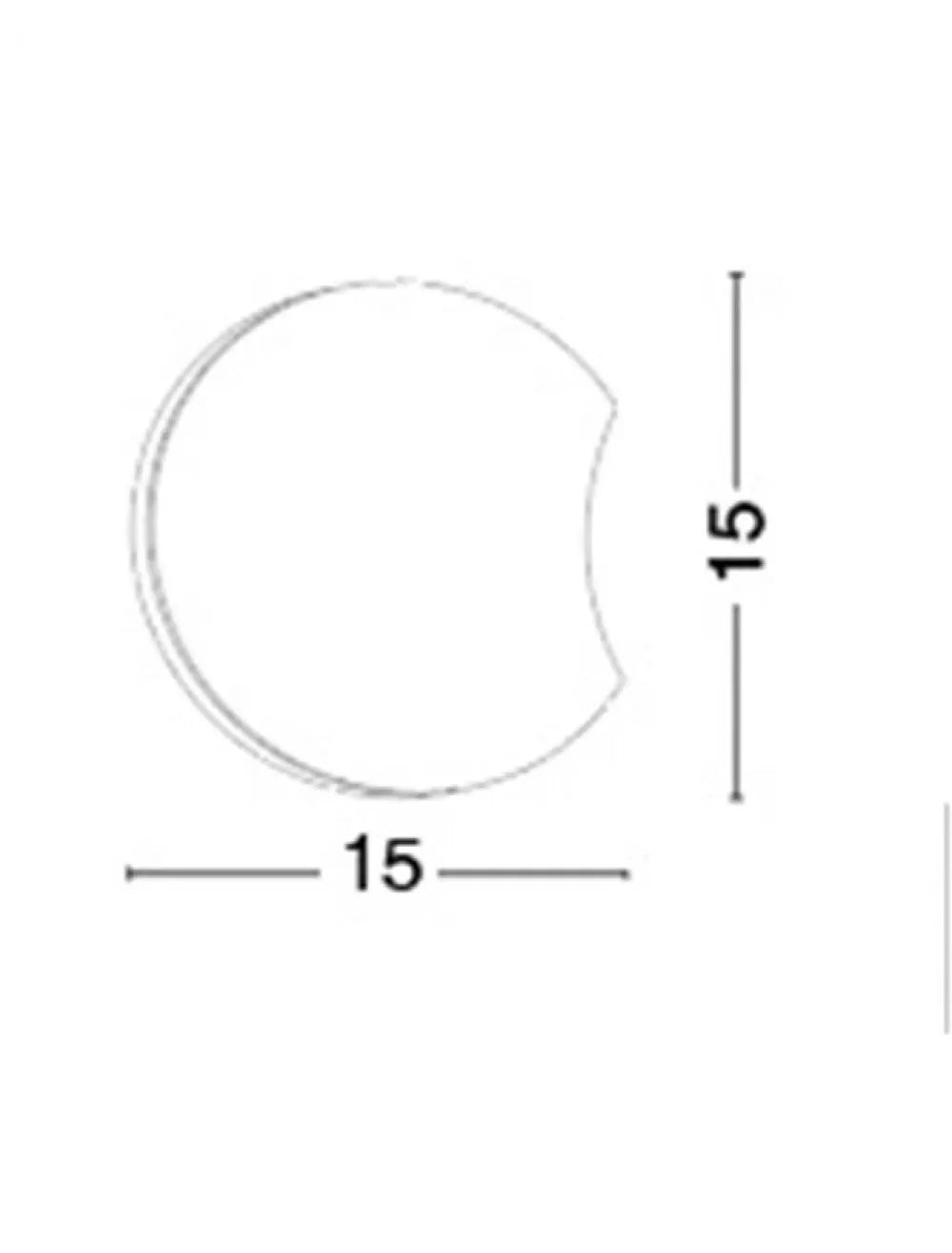 Aplica de perete din Aluminiu Alb H15xL15cm IP20 6W 390lm 3000k ANZIO