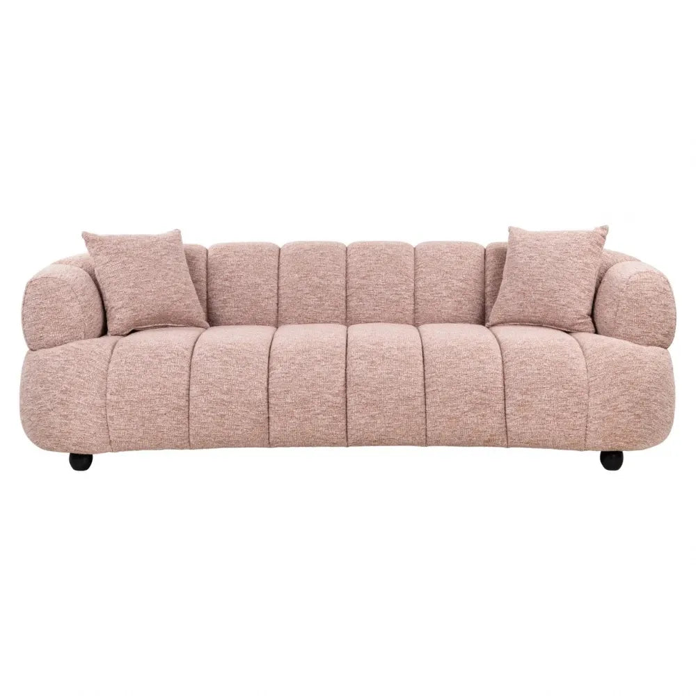 Canapea fixa tapitata cu Stofa Roz L227cm Amelia Richmond interiors