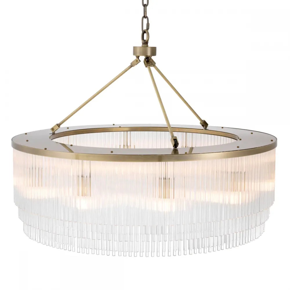 Candelabru din Metal Alama si Sticla Transparent H61xD90cm Hector L  Eichholtz