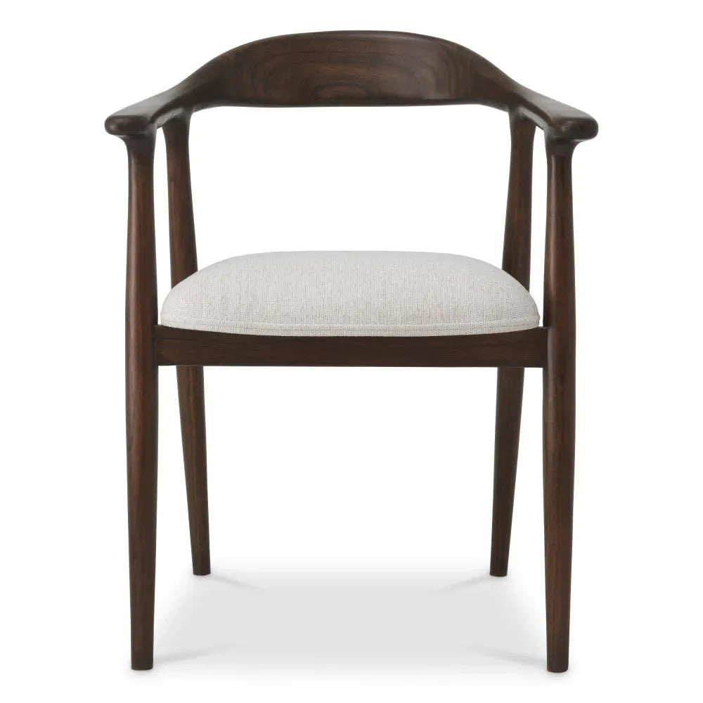 Scaun tapitat cu Stofa Crem L53xA55xH78cm Beale Eichholtz