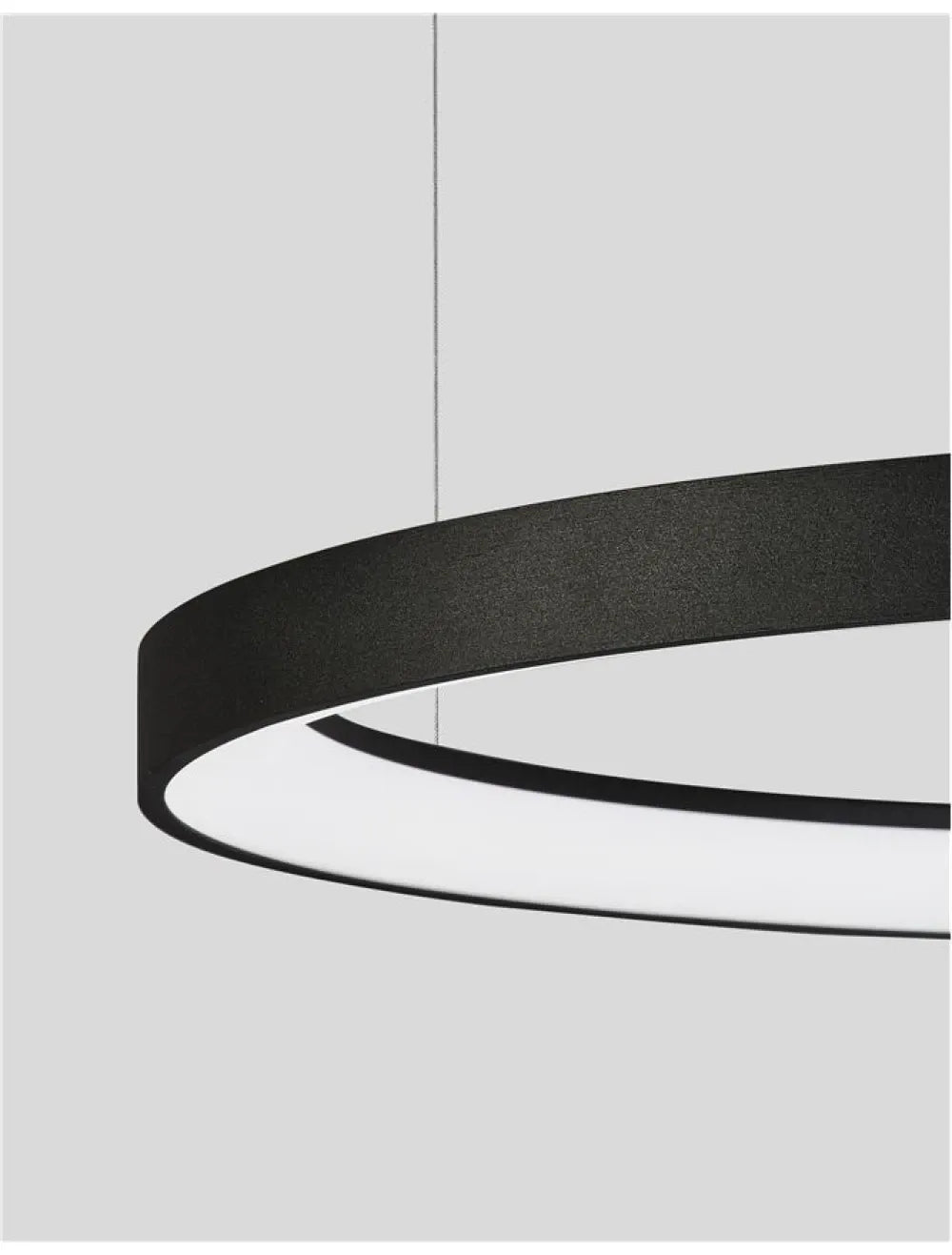 Lustra din Aluminiu Negru H150xL58cm IP20 48W 2880lm 3000k PERTINO