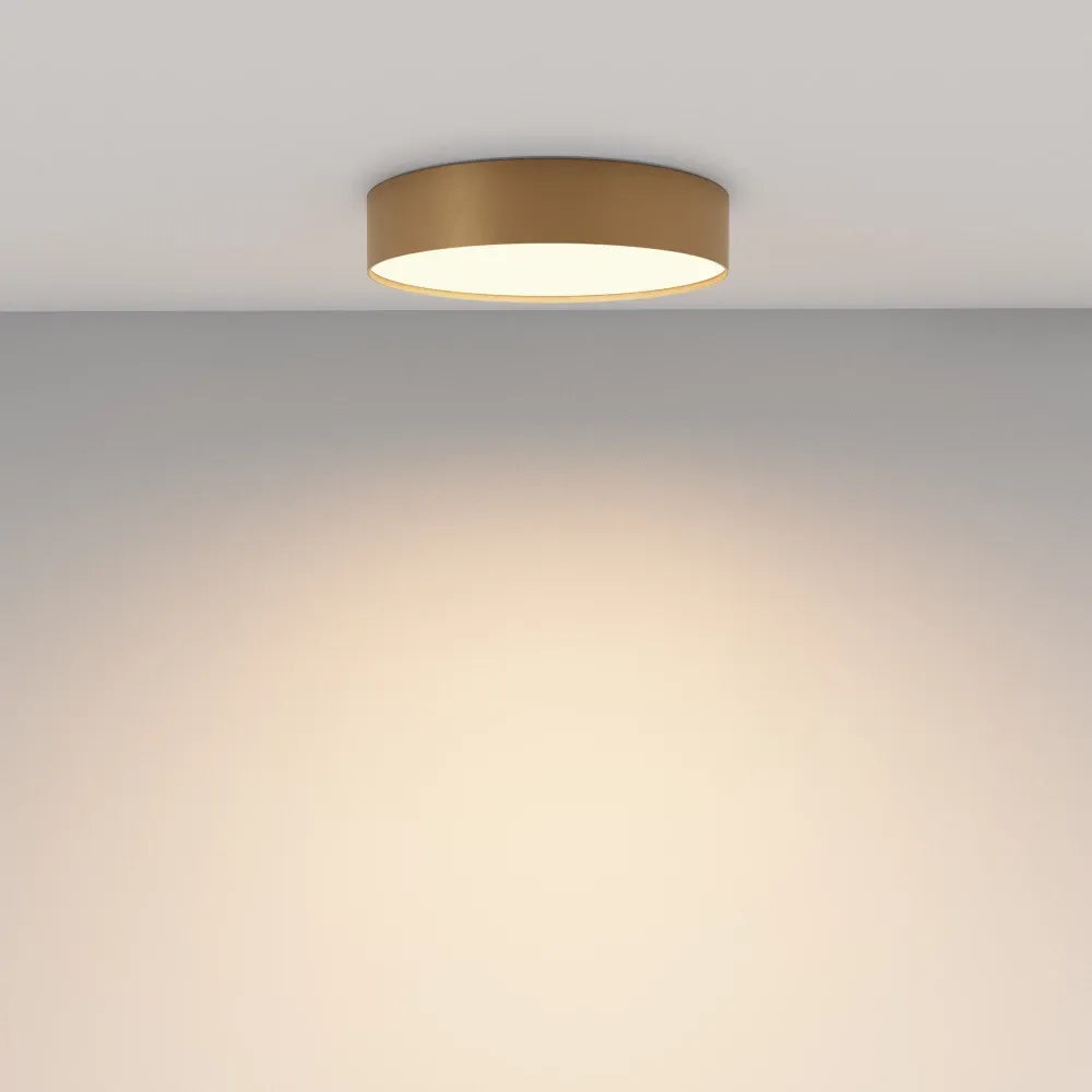 Plafoniera din Aluminiu Auriu mat H6xD30cm Zon