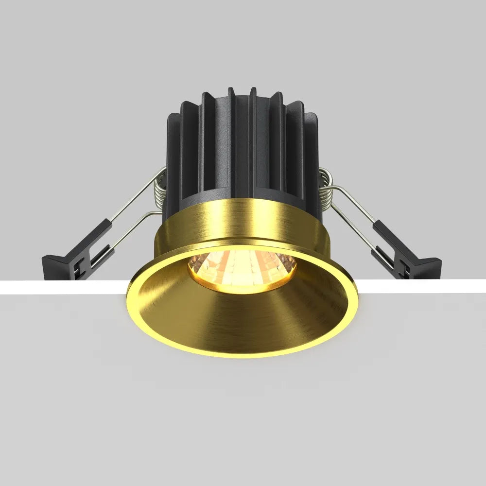 Spot incastrat din Aluminiu Alama H5.3xD6cm 7W 460lm 3000k Round
