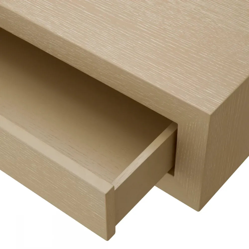 Masuta de cafea Dreptunghiulara din Furnir de stejar Bej L140xl80cm Rialto Eichholtz