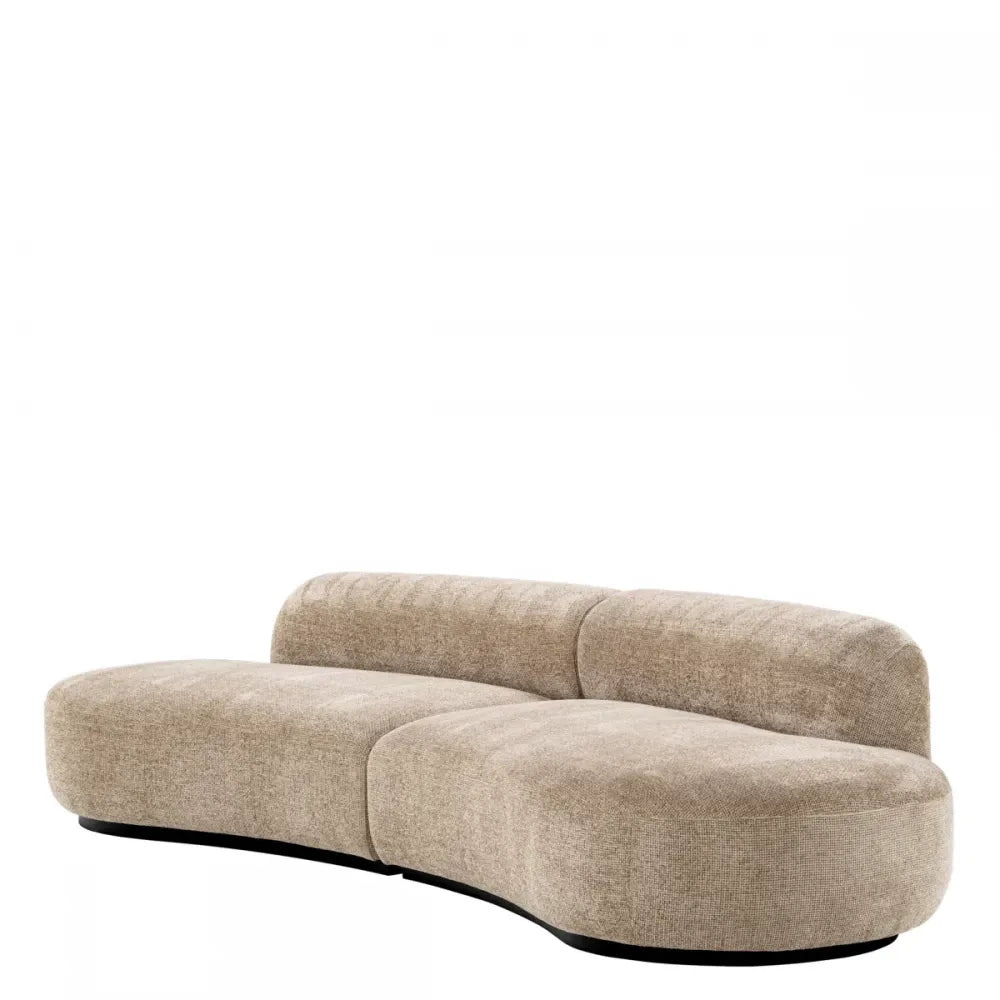 Canapea fixa de 2 locuri tapitata cu Stofa Lyssa Bej L305x111cm Bjorn S Eichholtz
