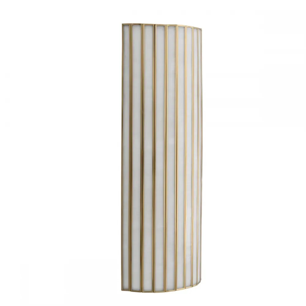 Aplica de perete din Metal Alama atichizata si Sticla Albastru H60xL26cm Monari Eichholtz