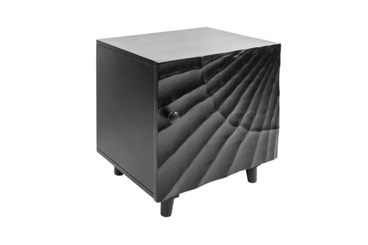 Noptiera din Lemn de mango Negru L50xH51cm Scorpion