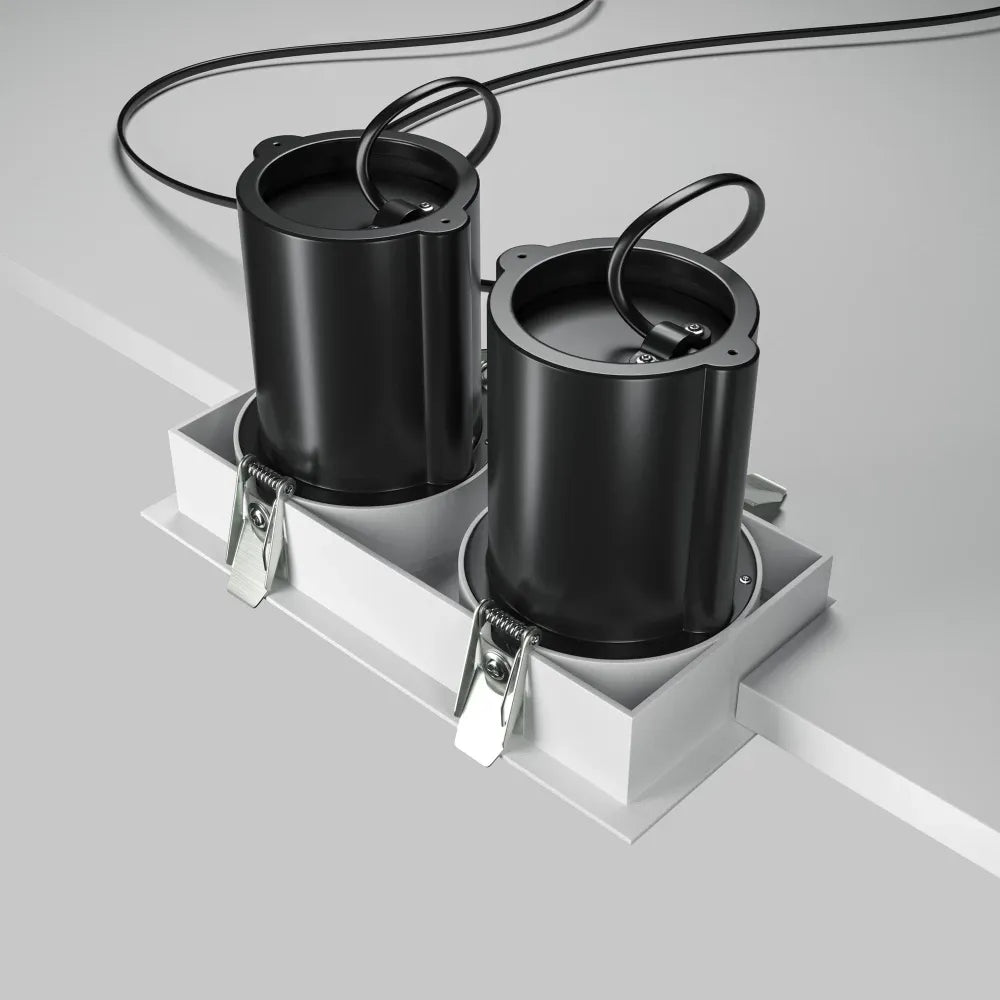 Spot incastrat din Aluminiu/plastic Alb H9.7xLcm Hidden