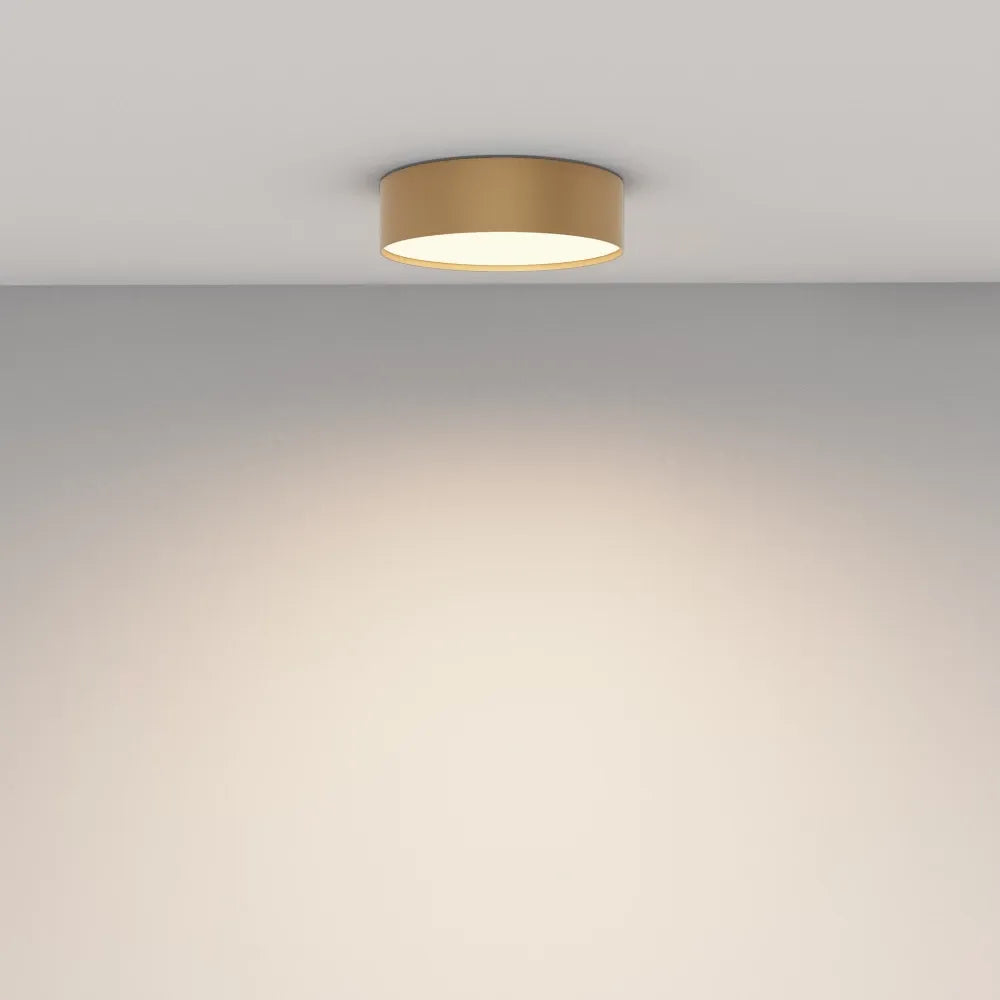 Plafoniera din Aluminiu Auriu mat H6xD22cm Zon