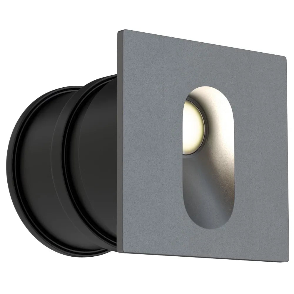 Spot incastra din Aluminiu Gri L7xH7cm Via Urbana