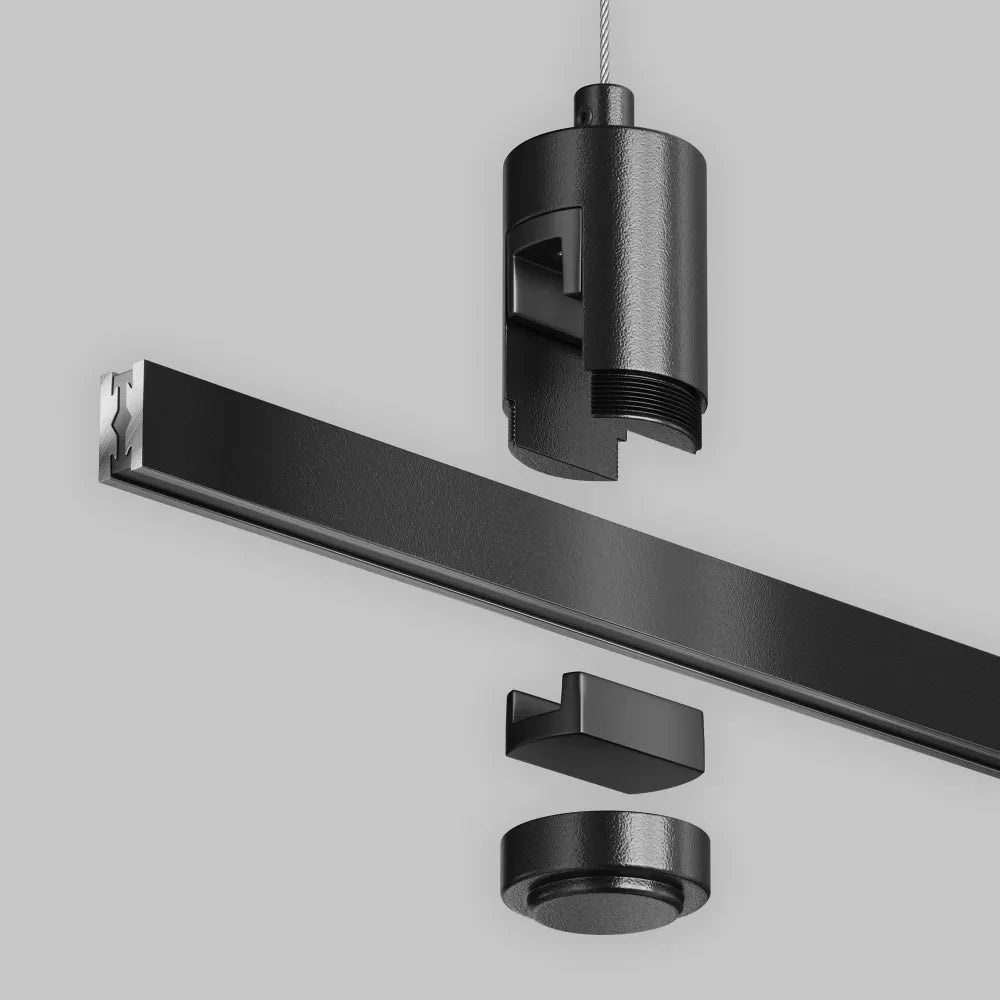 Cablu de suspensie Flarity din Aluminiu Negru H110xL4.5cm Flarity