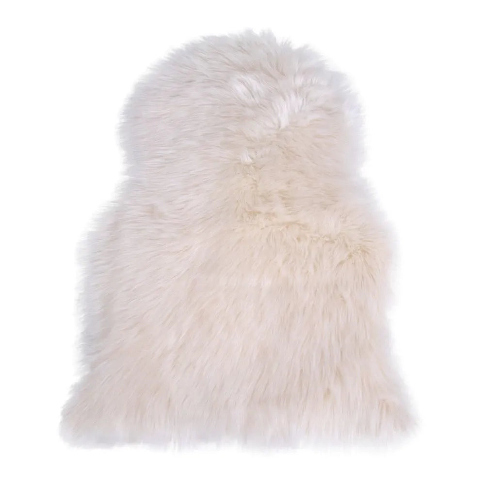 Blanita sintetica decorativa Crem 85x50cm Lambskin Artificial