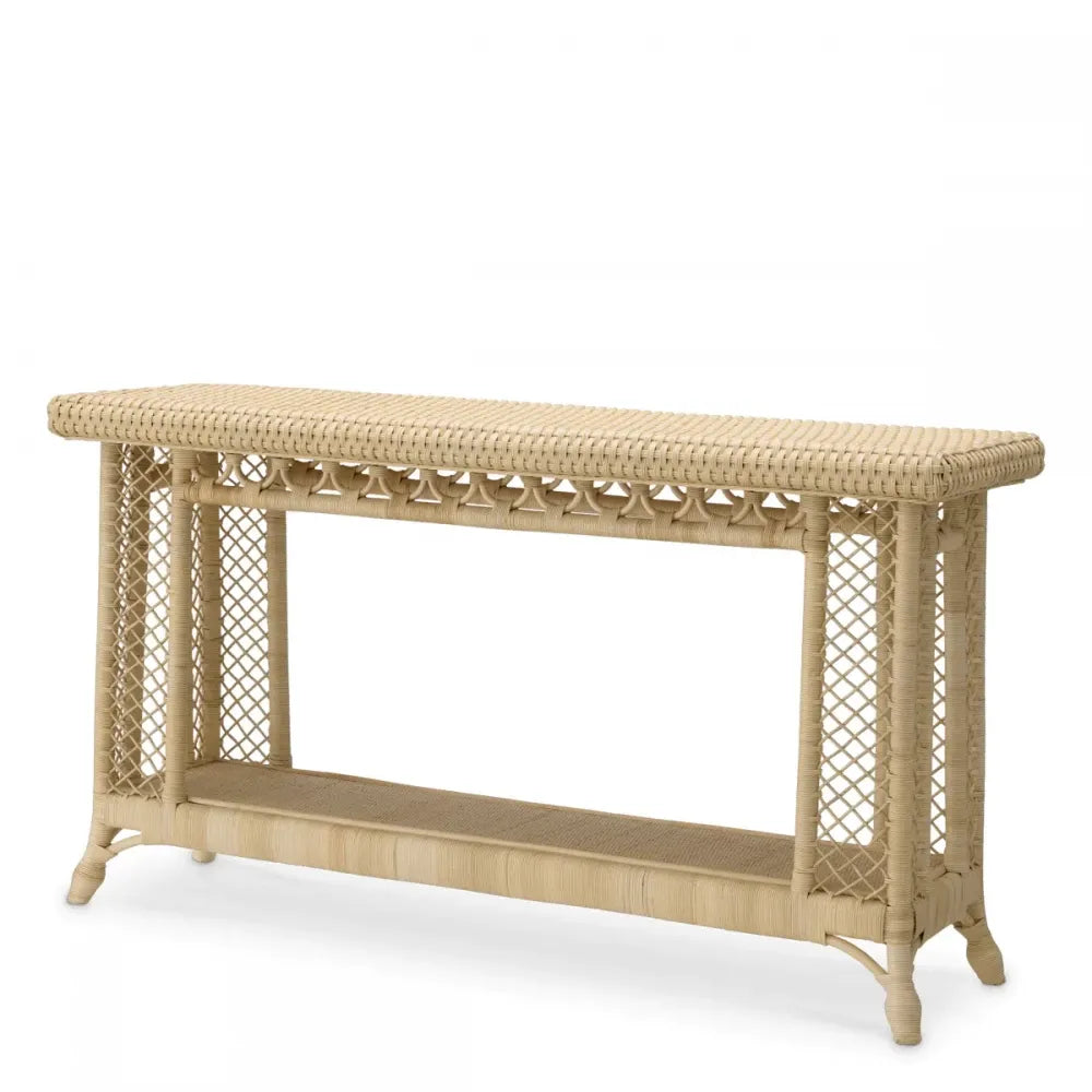 Consola din Ratan Maro deschis L142xH77.5cm Saba Eichholtz