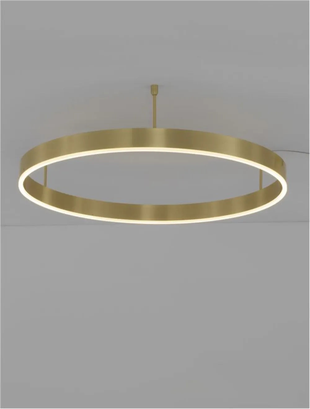 Plafoniera structura din Aluminiu Bronz si abajur din Acrilic Alb H18xL80cm IP20 50W 4166lm 3000k MOTIF