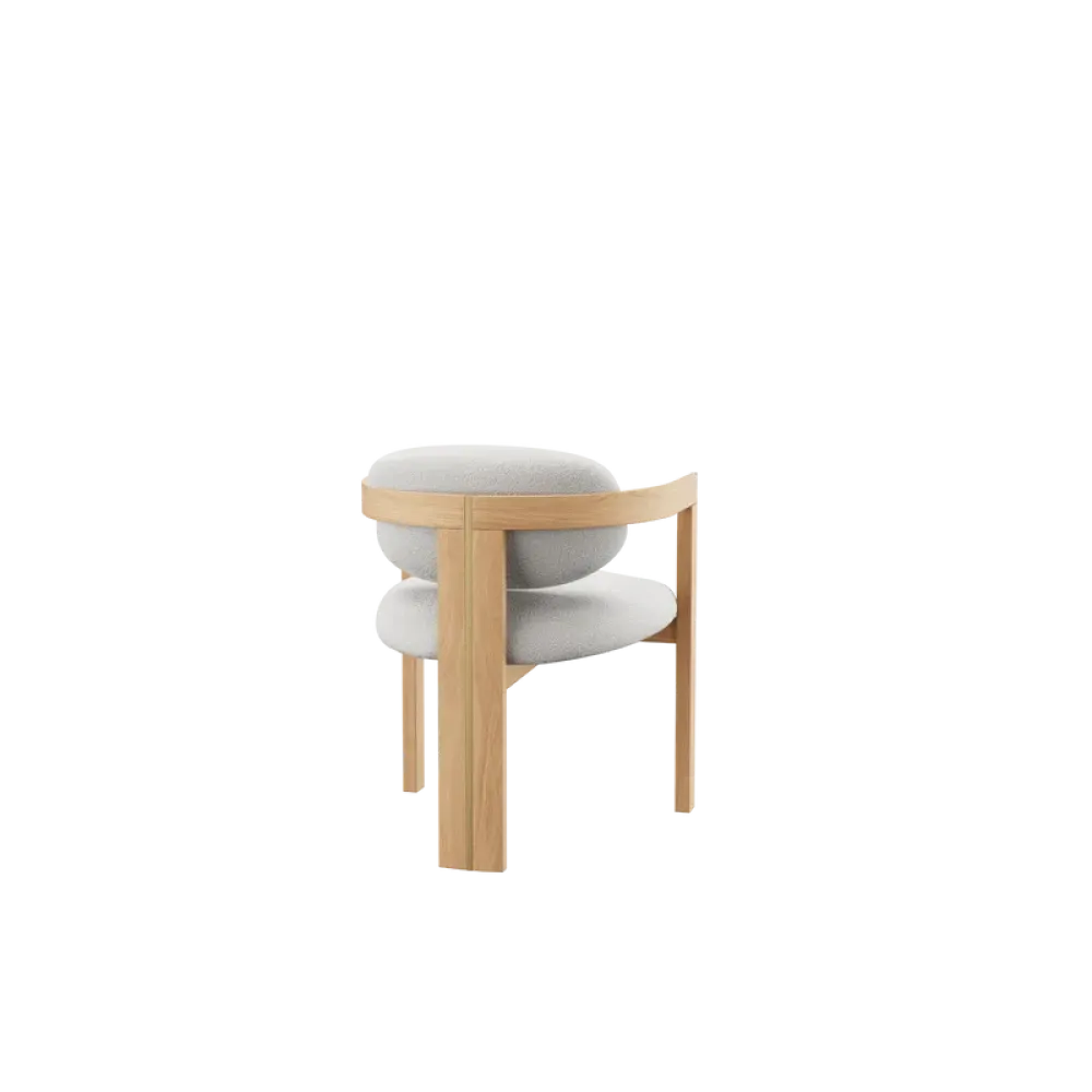 Scaun customizabil L61xA61xH80cm Bordeaux