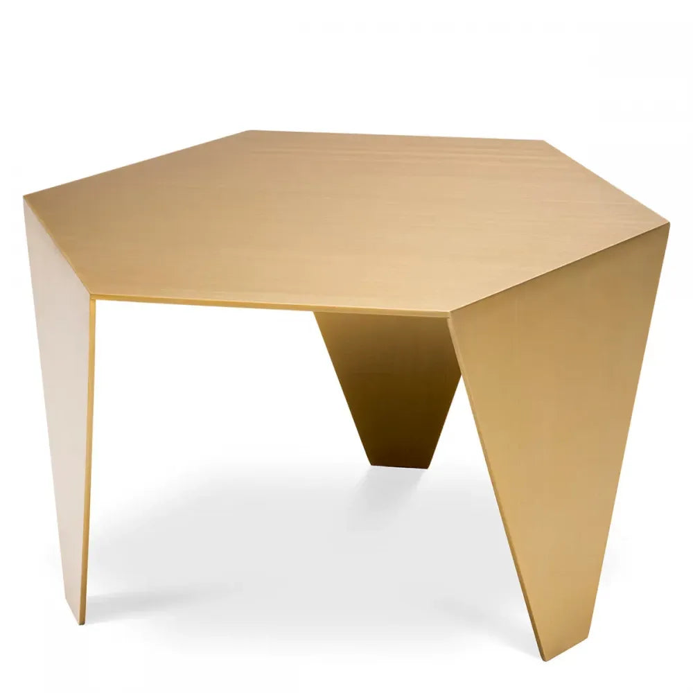 Masuta laterala Asimetrica din Metal Alama L57.5xl34.5cm Metro Chic Eichholtz