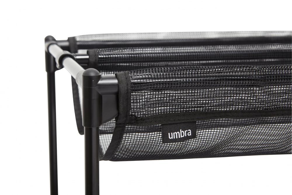 Suport pantofi din otel inoxidabil Negru Sling L92xH57