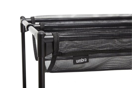 Suport pantofi din otel inoxidabil Negru Sling L92xH57