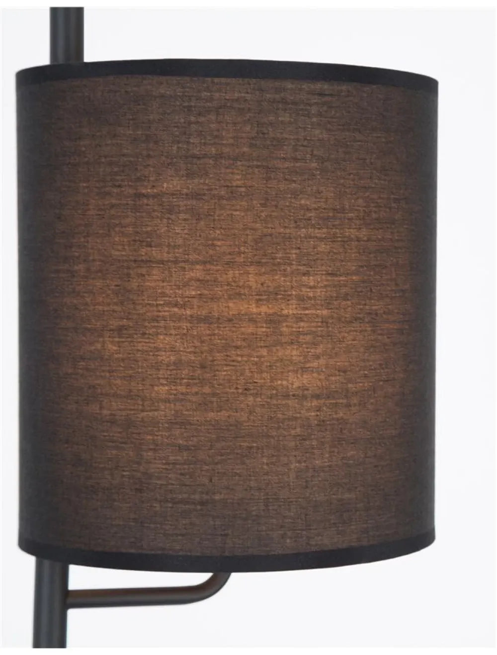 Lampa de podea structura din Aluminiu Negru si abajur din Textil Negru H176xL20cm IP20 YAMA