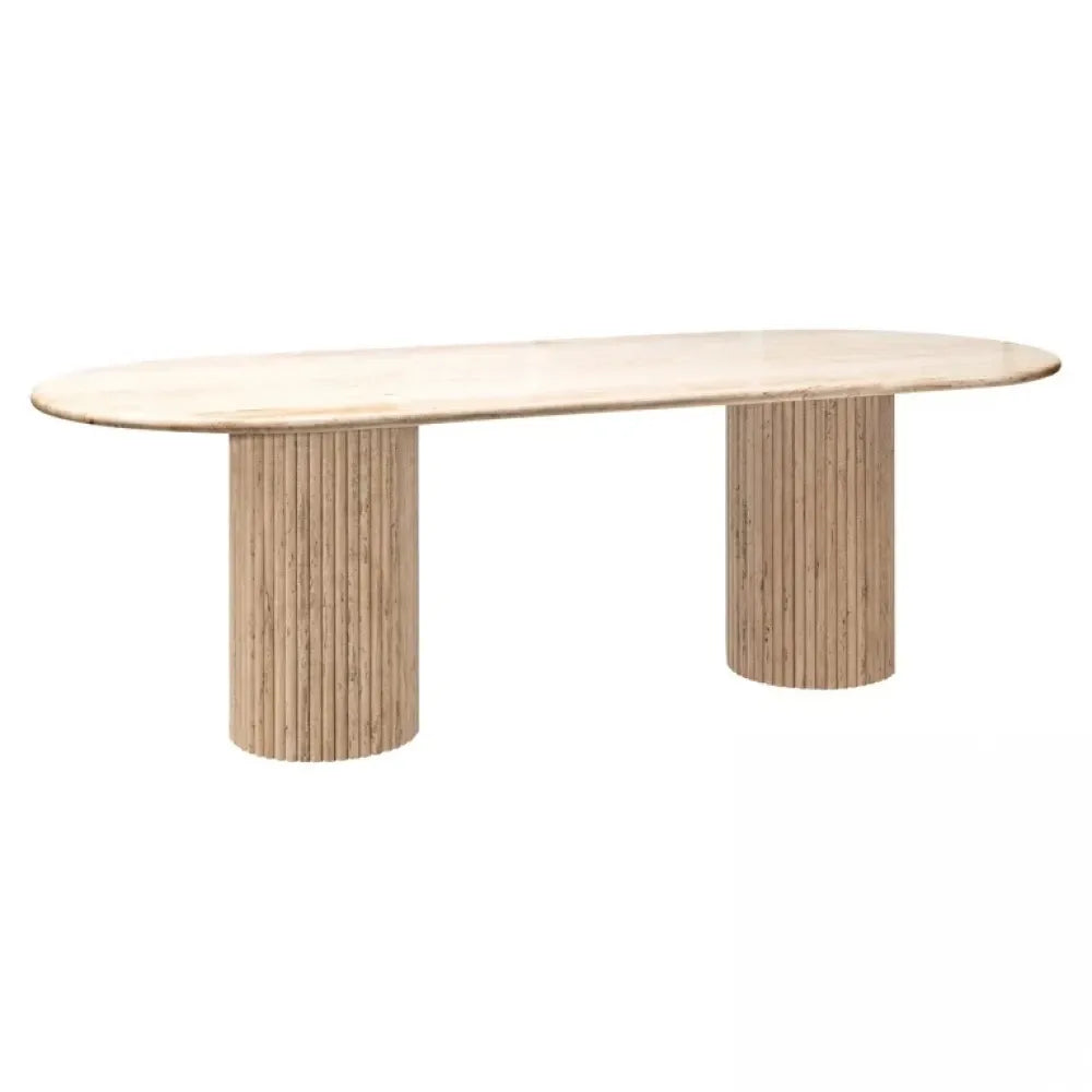 Masa din Travertin Bej L240xH75cm La Cantera Richmond interiors