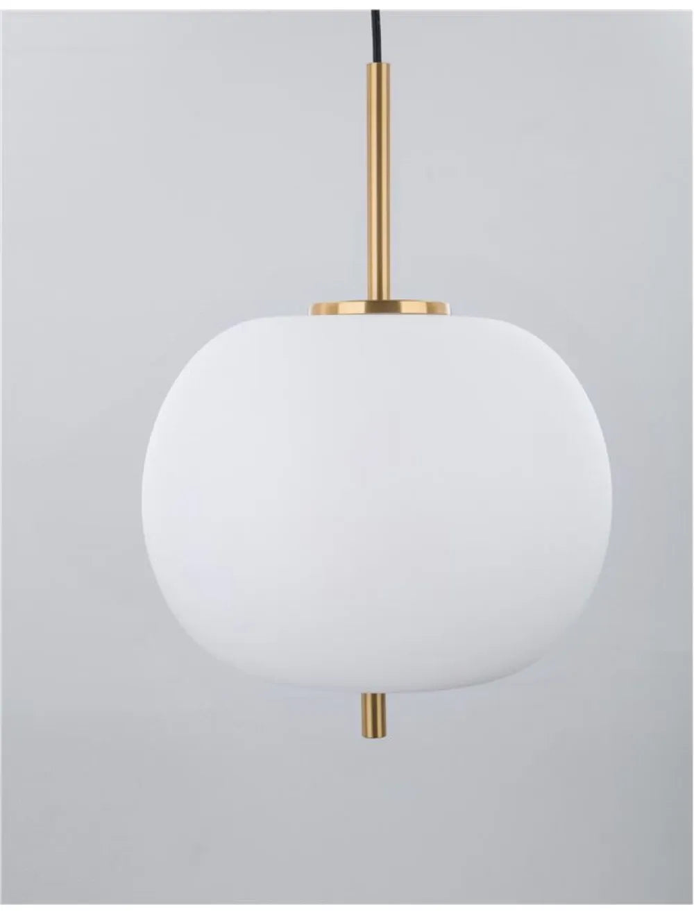 Pendul structura din Metal Auriu si abajur din Sticla Alb H120xL30cm IP20 LATO