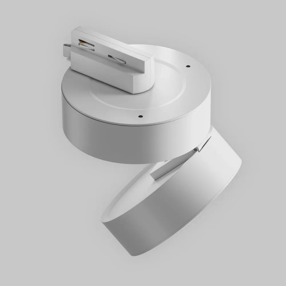Spot pentru sina Unity din Aluminiu Alb H11xD12cm 18W 1490lm 3000k ONDA