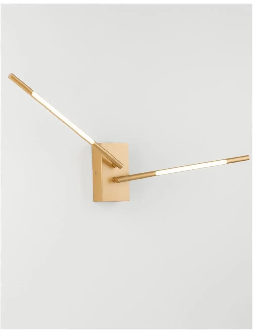 Aplica de perete structura din Metal Auriu si abajur din Acrilic Alb H74xL6cm IP20 11W 532lm 3000k RACCIO