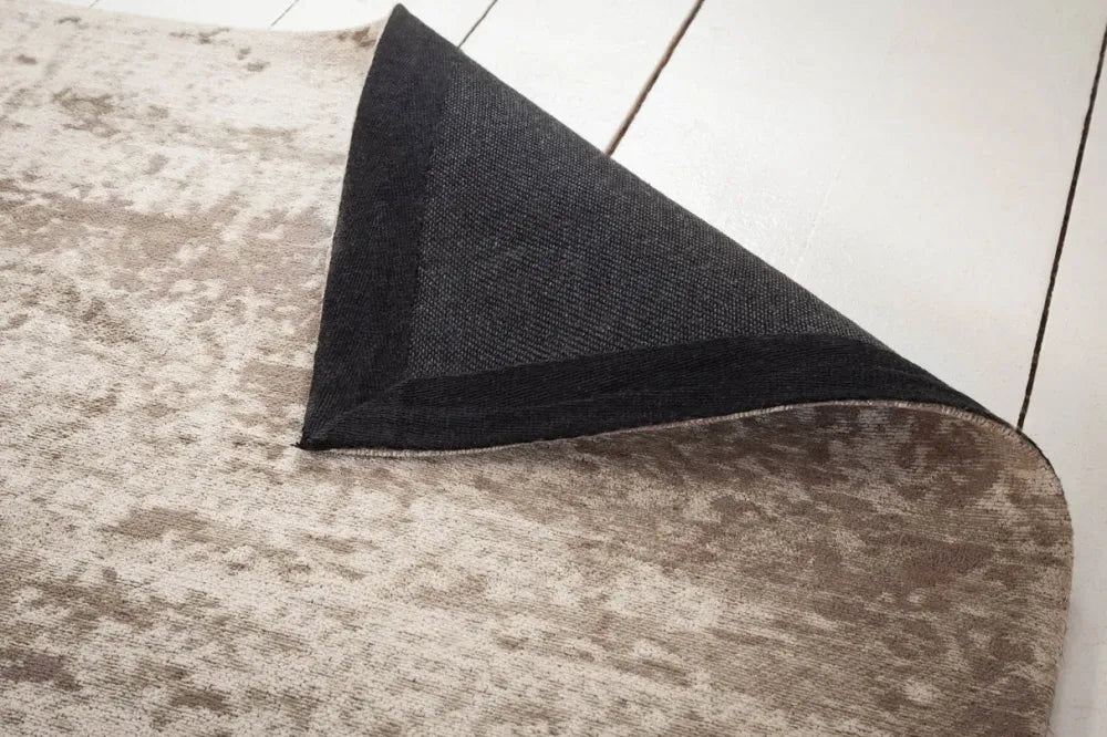 Covor din Bumbac/Poliester Bej/Gri L350cm Modern Art