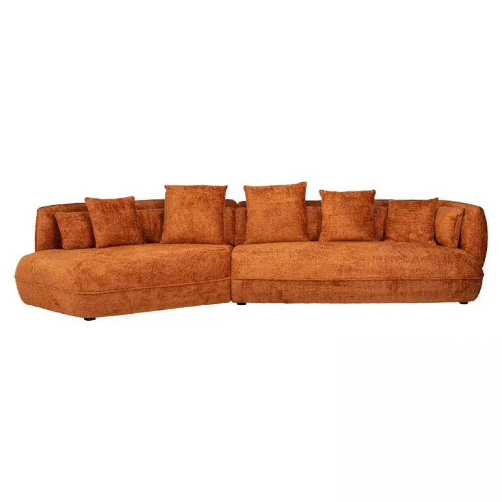 Canapea fixa tapitata cu Stofa Be lovely portocaliu L355cm Rodina Richmond Interiors